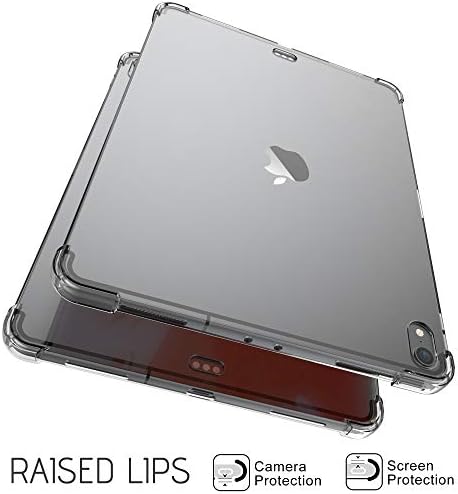 Luvvitt iPad Pro 12.9 Case Crystal View Flexible TPU Slim and Light Back Cover cu colțuri de pernă rezistentă la șocuri pentru