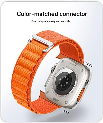 Buclă alpină compatibilă cu banda Apple Watch 49mm 45mm 44mm 42mm 41mm 40mm 38mm, nylon-bandă pentru femei pentru bărbați,