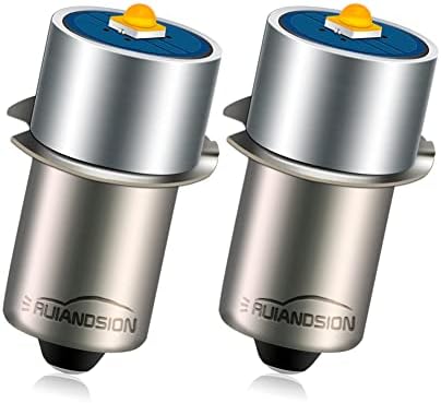 Ruiandsion 2pcs P13.5s LED lanterna bec 3w 6-24V 3000k cald alb LED înlocuire bec pentru DEWALT lanterna Scule lanterna de