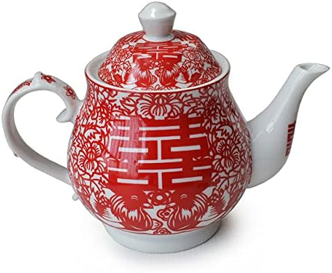 Set de cadouri pentru ceai chinezesc set de ceai de porțelan oală de ceai 4 căni pentru adulți bărbați femei ceremonie de ceai ceremonie de nuntă decor pentru casă