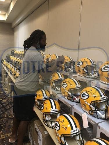 Za ' Darius Smith a semnat Green Bay Packers Speed authentic Eclipse NFL cască-căști NFL cu autograf