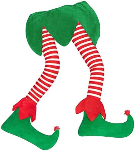 Aatraay Crăciun Santa elf picioare ornament de Crăciun decor de copac cu picioarele elf -picioarele