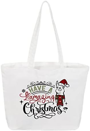 Aveți o geantă de Crăciun de Crăciun Citat motivațional TOTE BAG- personalizat- geantă de cadouri- geantă alimentară pentru