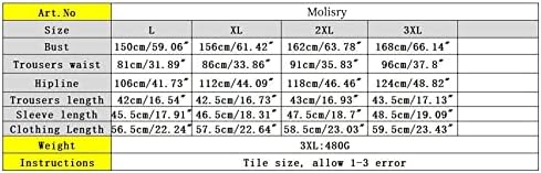 Set de 2 piese Molisry pentru femei din 2 piese imprimate de pe umăr cu mânecă scurtă cu centură și pantaloni scurți set de piese plus dimensiune
