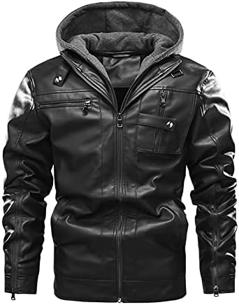 ADSSDQ mens îmbrăcăminte exterioară jachete & amp; Coats, Maneca lunga Iarna Plus Dimensiune haina Mens Trendy excursie pe jos Turtleneck Midweight jacheta