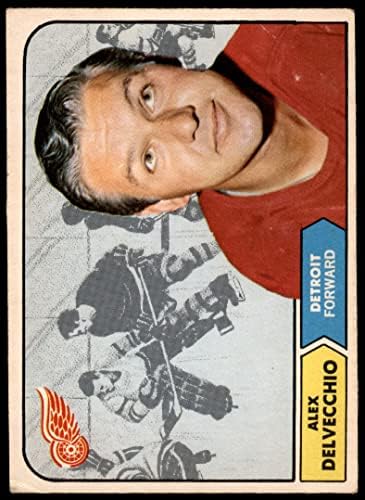 1968 O-Pee-Chee 28 Alex Delvecchio Red Wings Vg Red Wings