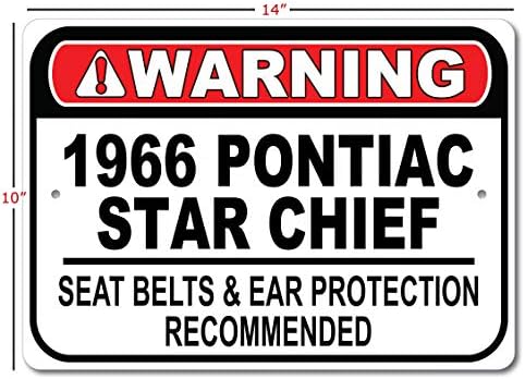 1966 66 66 Pontiac Star Chief Belt Seach Belt Recomandat Fast Car, semn de garaj metalic, decor de perete, semn auto GM - 10x14