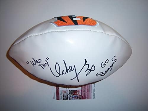 Ickey Woods Cincinnati Bengals Who Dey!, UNLV Last One JSA/COA semnat fotbal - fotbal autografat