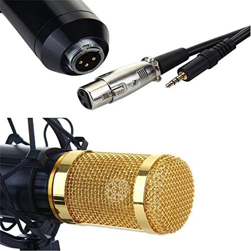 LMMDDP Profesionist Condensator Microfon Cardioid Audio Studio Vocal Recording Mic KTV Microfon + Mount Shock