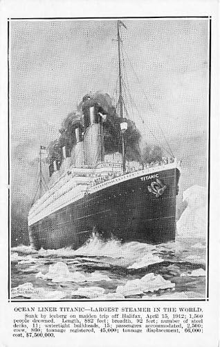 Nave Titanic navele poștale poștale poștale
