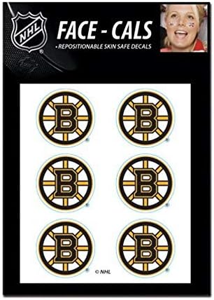 NHL Boston Bruins tatuaje pe față, culori de echipă, O mărime
