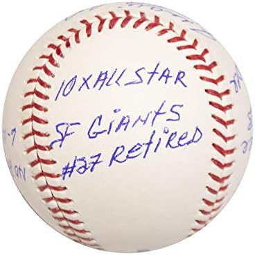 Juan Marichal a autografat Sala oficială a Famei Baseball Bas Coa 9 Inscripție