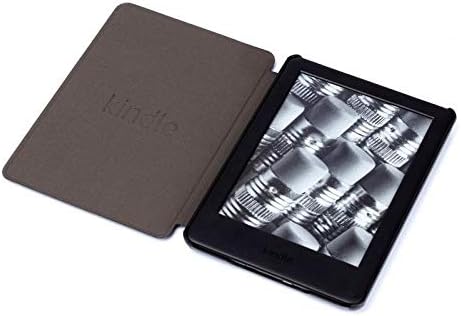 JINXIUS caz, textura pânză PU piele Smart caz PC înapoi Hard Cover pentru Kindle Tineret Edition / Kindle 658 6 inch