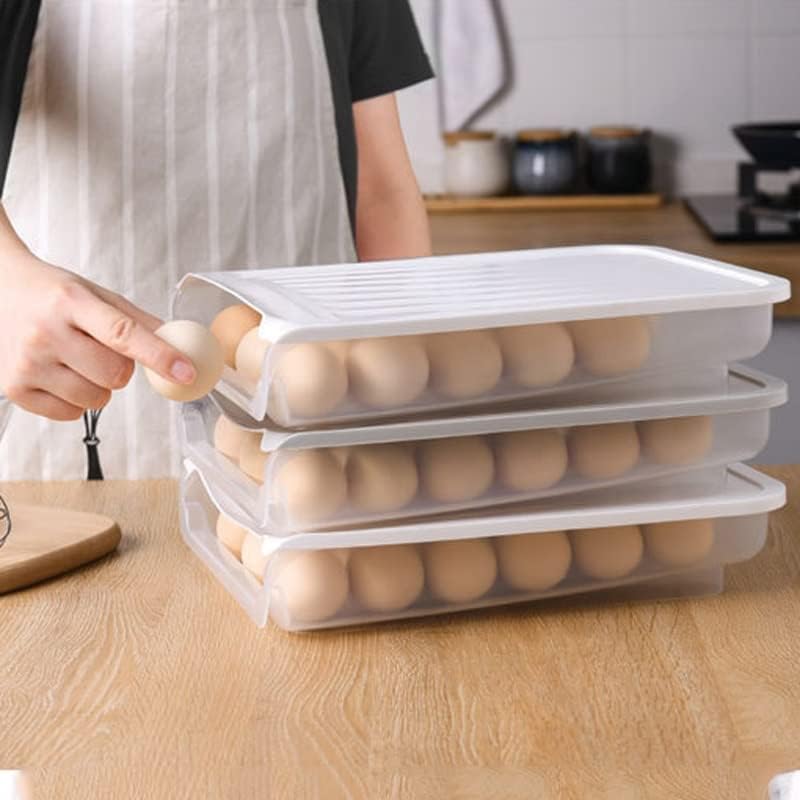 JAHH cutie de depozitare a ouălor din Plastic unelte de Bucătărie frigider cutie de depozitare Picnic în aer liber 18 Grid