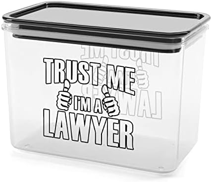 Crede - mă, sunt avocat cutie de depozitare cutii de containere din plastic organizator de alimente cu capac pentru Bucătărie