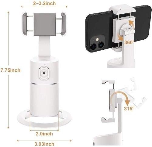 Boxwave Stand and Mount for Doogee S35 - PivotTrack360 Selfie Stand, Tracking Facial Pivot Stand Mount pentru Doogee S35 -