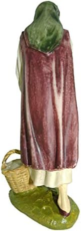 Figurină Ferrari & Arrighetti Nativity Scene: Păstor cu găină - Colecția Martino Landi - Linie de 10cm / 3.94in