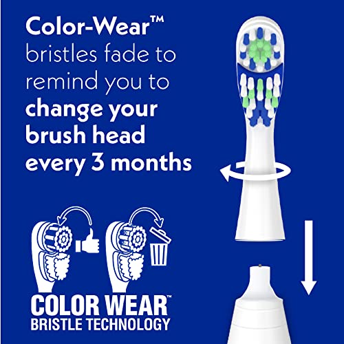 Spinbrush PRO CLEAN Refill, peri moi, include 2 capete de înlocuire pentru periuțele de dinți alimentate cu baterii