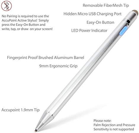 Boxwave Stylus Pen compatibil cu Samsung Galaxy Kids Tab E Lite - Accuupoint Active Stylus, Electronic Stylus cu Sfat Ultra