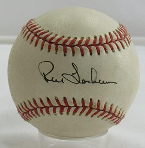 Rene Lachemann Mike Campbell a semnat autograf autograf Rawlings Baseball B92 - Baseballs autografate