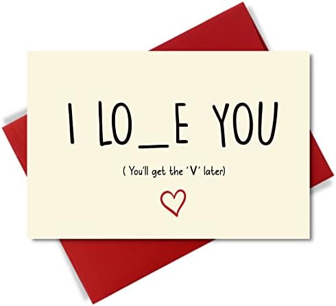 Cheerin Carduri de Ziua Îndrăgostiților pentru el sau ea | Card aniversar | Cadouri pentru el sau ea | Card de naștere cadou distractiv pentru soție soție iubit iubită bărbați femei