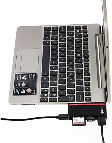 Navitech 2 în 1 Laptop / tabletă USB 3.0 / 2.0 Adaptor HUB / intrare Micro USB cu cititor de carduri SD/Micro SD Compatibil cu ASUS VivoBook 15 F515 laptop subțire și ușor, 15,6