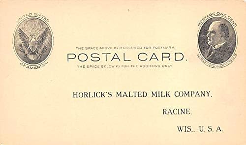 Lactate legate de Horlick 's Malted Milk cerere Card Horlick' s Malted Milk Co. Wisconsin, SUA neutilizate
