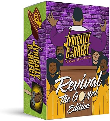 Corectați liric Revival Gospel Music Trivia Card Game / adunări de familie Multi-generaționale, noapte de joc pentru adulți