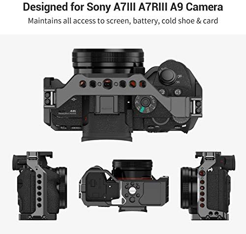 SMALLRIG lumină greutate Camera Cage pentru Sony A7 III / A7R III / A9 aparat de fotografiat - 2918