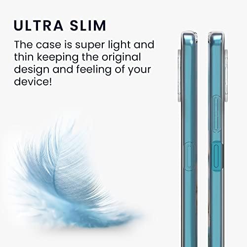 Caz KWMobile Compatibil cu Nokia G50 - Clate Case Soft Slim Slim Flexible Protective TPU Cover - Transparent