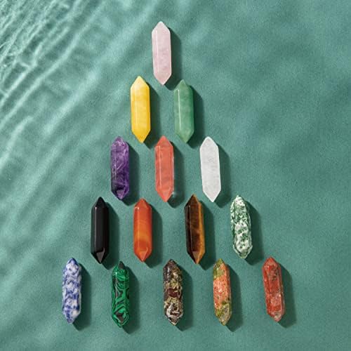 15 buc vindecare cristale pietre seturi naturale Chakra baghete Set mini geme lustruit Tumbled Vrac buzunar energie echilibrare
