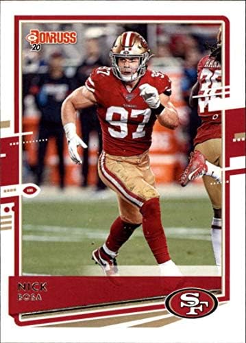 2020 Donruss 12 Nick Bosa San Francisco 49ers NFL Card de fotbal NM-MT