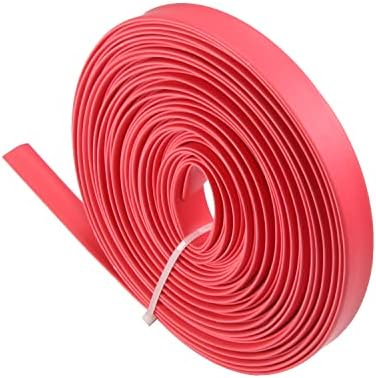 1pcs tub de micșorare termic, 2: 1 cablu de sârmă electrică bettomshin roșu ≥600V și 248 ° F, 6mx7mm înveliș de contracție de lungă durată Protecție de izolare de lungă durată potrivită 3,7 ～ 6,3 Hapari de sârmă Tubul metalic Anti-Rust of Rad