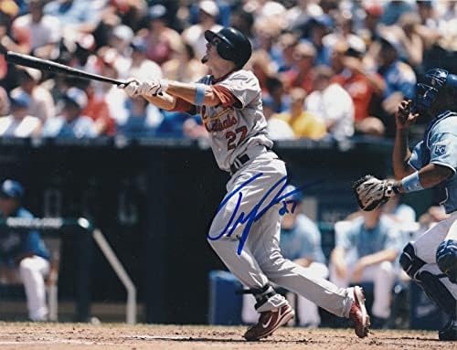 Tyler Greene st. Louis Cardinals Action Semnat 8x10 - Fotografii MLB autografate