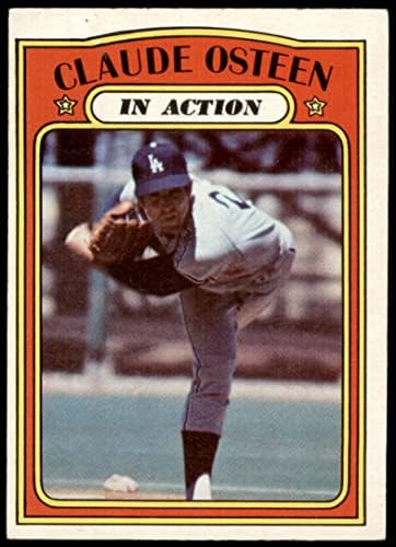 1972 Topps 298 în acțiune Claude Osteen Los Angeles Dodgers ex Dodgers