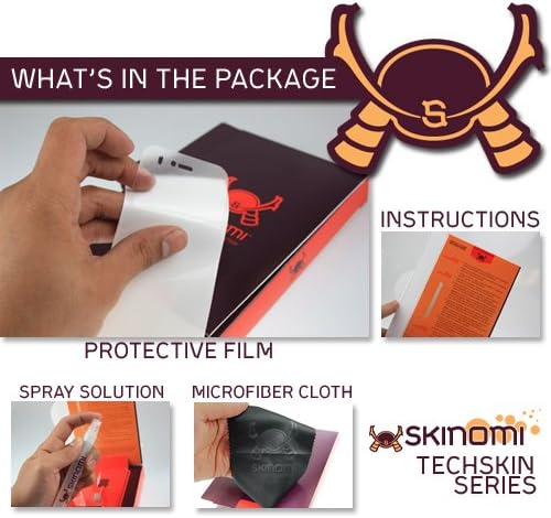 Skinomi Dark Wood Piele Full Corp Compatibil cu Sony Vaio Tap 11 Techskin Film anti-bulă