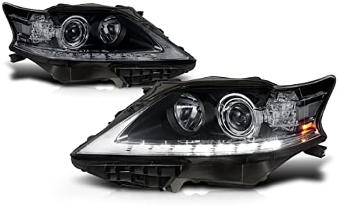 Proiector LED DRL ansamblu faruri compatibil cu Lexus RX350 RX450H 13-15, lentilă afumată