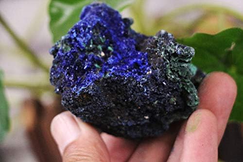 ZiYun 1 buc culoare albastră mare brută naturală brută Reiki Azurit verde malachit cristal cuarț specimene minerale Cluster