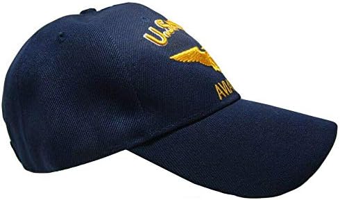 MWS US Navy Naval Aviation emblema Albastru licențiat brodate Cap pălărie