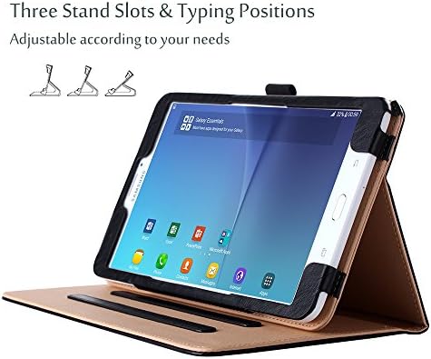 Procase Galaxy Tab E 8.0 Case -Pu Stand Stand Stand Folio Husa pentru Galaxy Tab E 8.0 SM-T375/ SM-T377/ SM-T378 ​​Tabletă,